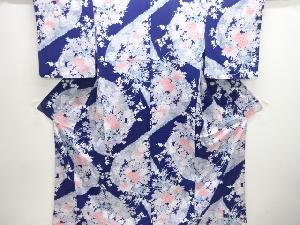 草花模様小紋着物